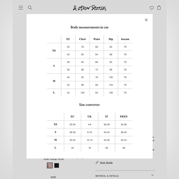 & OTHER STORIES Babydoll Tied Sleeve Detail Dress Size EUR 32 - Picture 2 of 11